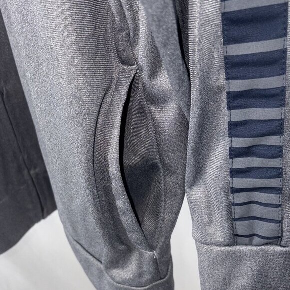 FC Barcelona Grey Warm Up Jacket Full Zip Men's Size XL Extra Large Soccer Mint - Picture 10 of 11